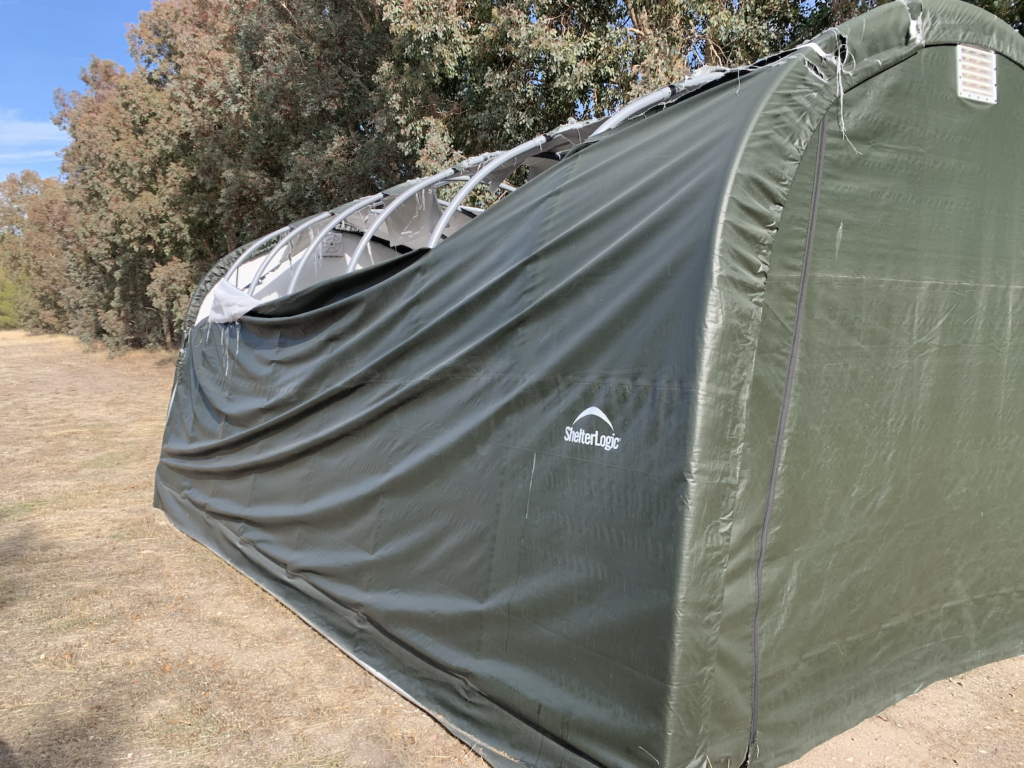 shelterlogic review - tarp cover 1